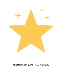Image of a gold star. EPS 10