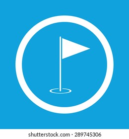 Golf Flagstick Icon Blue 3d Isolated Stock Vector (Royalty Free) 309525557