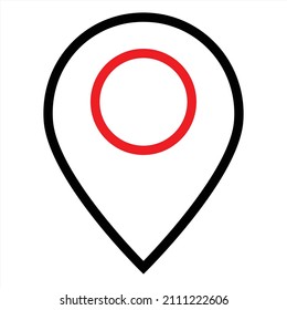 image of google map outline icon search location location