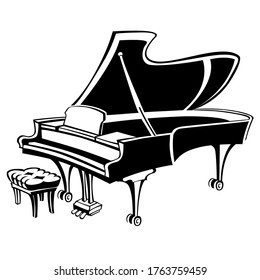 Image of the grand piano silhouette