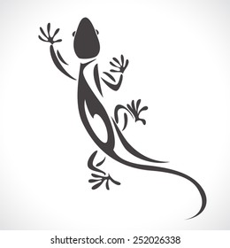 estilo gráfico de imagen de lagarto camaleón aislado en fondo blanco
