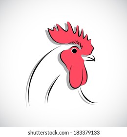 image graphic style of chicken  isolated on white background