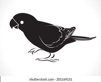 image graphic style of parrot  isolated on white background