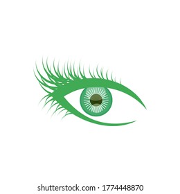 vector de diseño de ojos verdes de imagen
