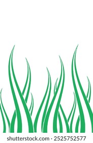Image of green grass that looks natural and dynamic. Can be used as a background in graphic design. Or it can also be used as a decorative element in marketing materials.