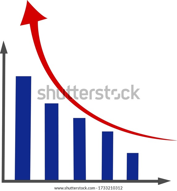 Image Growing Bar Graph Chart Graph Stock Vector (Royalty Free ...