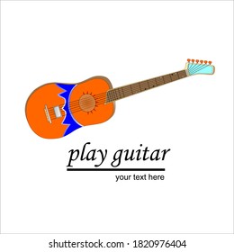 imagen del elemento de diseño de guitarra