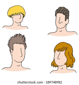 An image of hairstyles of different men.