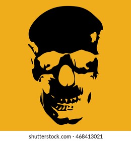 Image halloween skull, hardcore style