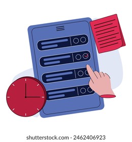 image of a hand checking off completed tasks on a to do list application