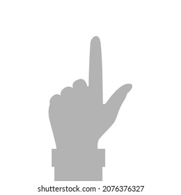 image of hand click, vector illustration