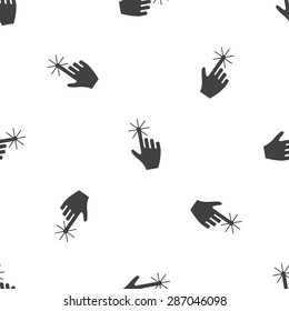 Image of hand cursor, repeated on white background