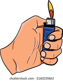 Imagen del fuego del faro del gas de mano