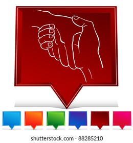 An image of a handshake gemstone button set.