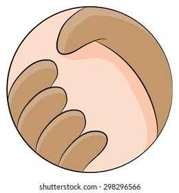 Imagen de un apretón de manos que representa la paz y la armonía mundiales.