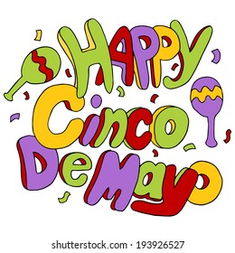 Ein Bild von Happy Cinco de Mayo Text.