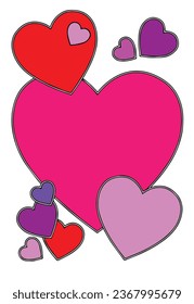 The image of a heart symbolizes our love and affection for someone.