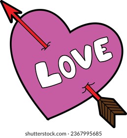 The image of a heart symbolizes our love and affection for someone.