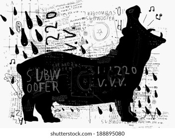 Image hippo who wants to become a subwoofer 