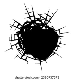 Image of a hole in the wall