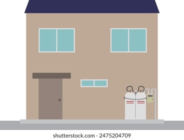 Image of a house that uses propane gas