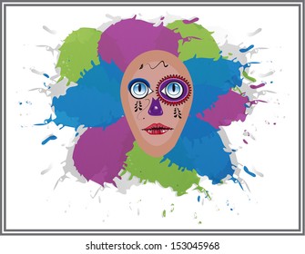 Image of a human mexican mask