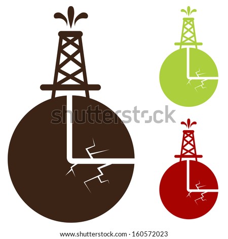 An image of a hydraulic fracturing icon.