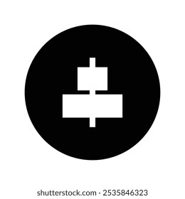 image icon align simple illustration design