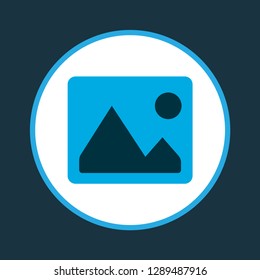 Image icon colored symbol. Premium quality isolated picture element in trendy style.