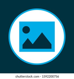 Image icon colored symbol. Premium quality isolated picture element in trendy style.