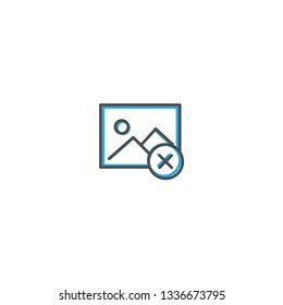 Image icon design. Interaction icon line vector illustration design