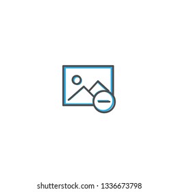Image icon design. Interaction icon line vector illustration design