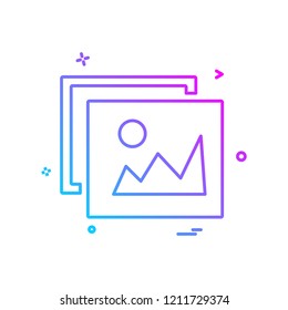 Image icon design vector