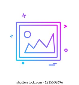 Image icon design vector
