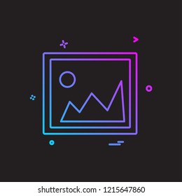 Image icon design vector