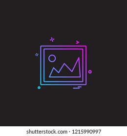 Image icon design vector 