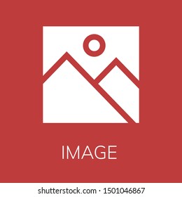  Image icon. Editable  Image icon for web or mobile.