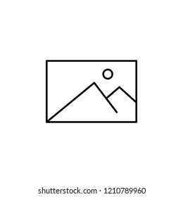 image icon. Element of simple web icon. Thin line icon for website design and development, app development. Premium icon