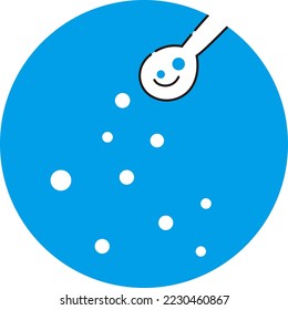 Image icon to feed with a spoon