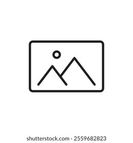Image icon Flat art in black and white isolated