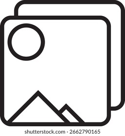 Bildsymbol für das Design von gallery ui 