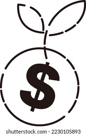 Bildsymbol zum Vergrößern von Dollar ($)