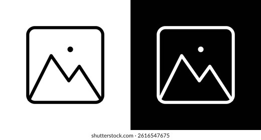 Image icon icons and symbol set. trendy illustration