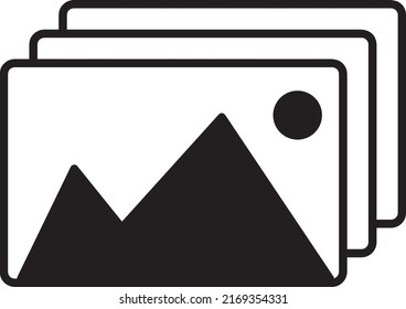 Image icon illustration on white background,.eps
