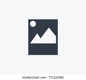 Image icon isolated on clean background. Picture concept drawing image icon in modern style. Vector illustration artboard image icon for your web site mobile logo app UI design.