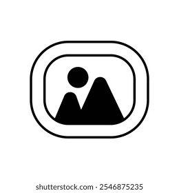 Image icon isolated on a white background. Vector illustration.