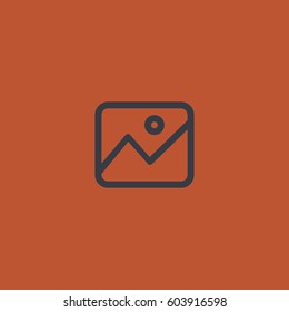 Image icon. Landscape picture vector