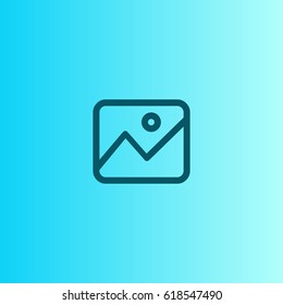 Image icon. Landscape picture vector