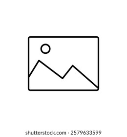 Image icon logo sign set vector outline