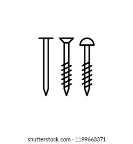 Image for icon. Nail and screws.